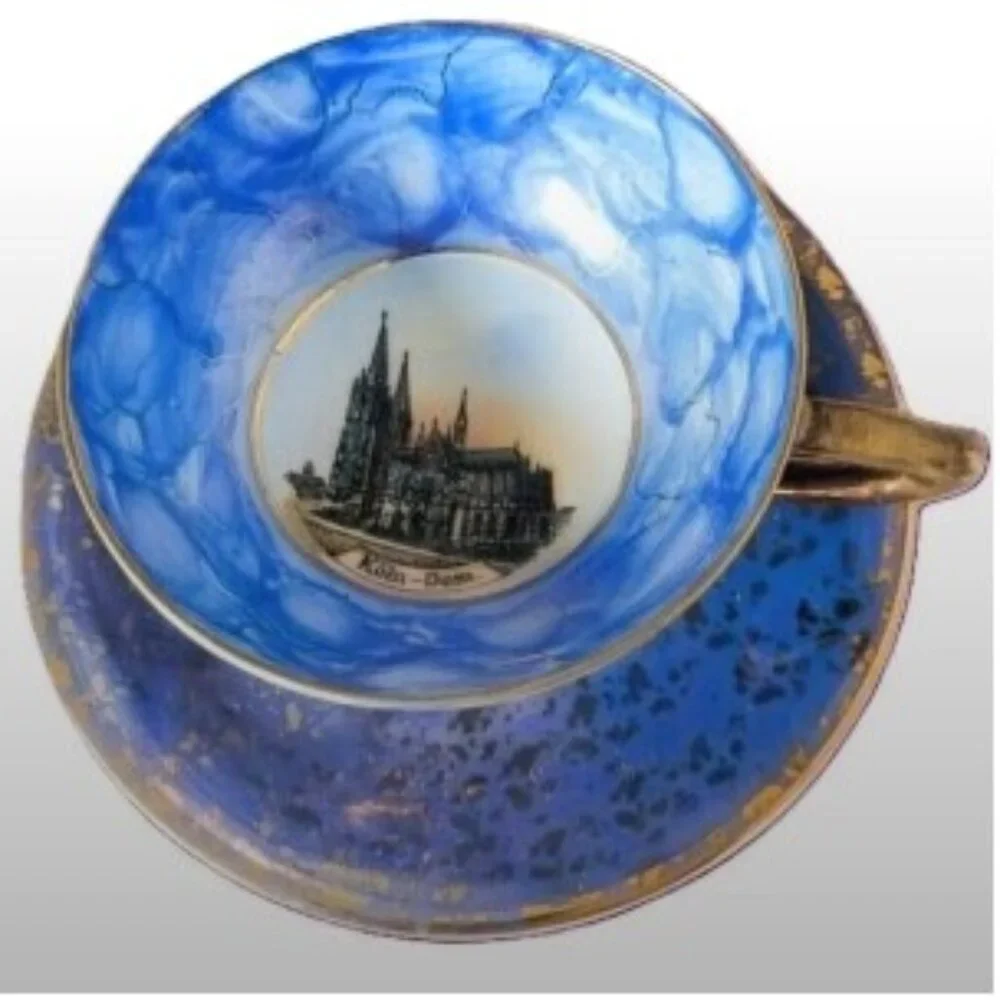 Plankenhammer Floss Bavaria Demitasse and Saucer | Vintage Porcelain Germany